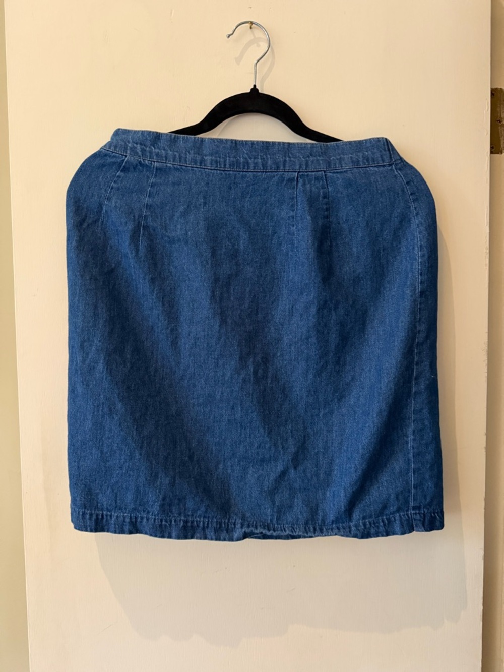 Western Mini Vintage Sandra Salcedo Blue Denim Skirt